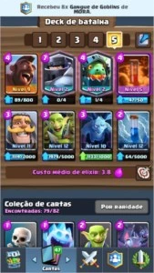 Conta 4k troféus, deck do Meta upado, muitas lendárias - Clash Royale