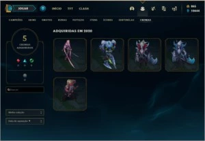 conta lol 87 skins - League of Legends