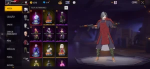 Conta Com Madara//Skin Lendaria//Xm8/Ump Atributada//Sem Ema - Free Fire