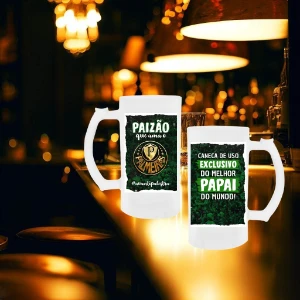 Pack Artes Para Caneca de Chopp Brasileirão - Dia dos Pais - Serviços Digitais