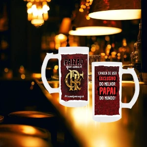 Pack Artes Para Caneca de Chopp Brasileirão - Dia dos Pais - Serviços Digitais