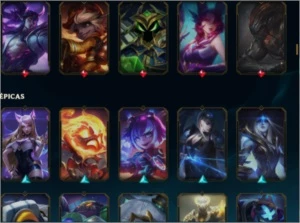 CONTA 214 SKINS GOLD 2 SEASON PASSADA, NENHUMA PARTIDA MD10 - League of Legends LOL