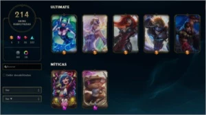 CONTA 214 SKINS GOLD 2 SEASON PASSADA, NENHUMA PARTIDA MD10 - League of Legends LOL