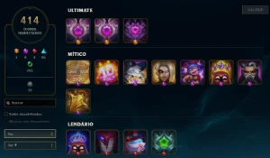 Conta Mestre Nível 644, Mmr Buffadasso, 275 Skins, 147 Croma - League of Legends LOL