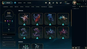 CONTA LOL FULL CHAMP D4 64% WIN RATE MMR MESTRE - League of Legends