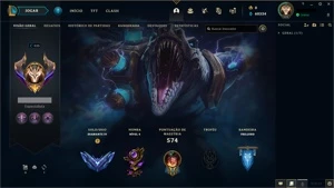 CONTA LOL FULL CHAMP D4 64% WIN RATE MMR MESTRE - League of Legends