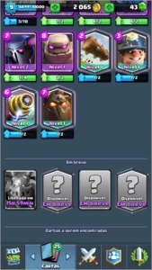 Clash Royale lvl9 com 4 lendárias