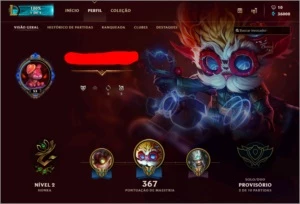 Conta de League Of Legends com 111 Campeões! LOL