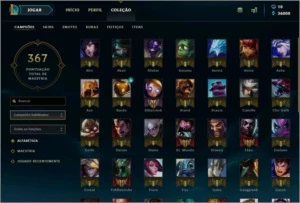 Conta de League Of Legends com 111 Campeões! LOL