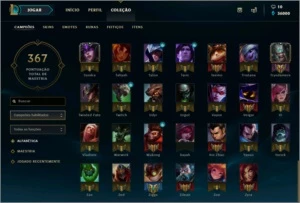 Conta de League Of Legends com 111 Campeões! LOL