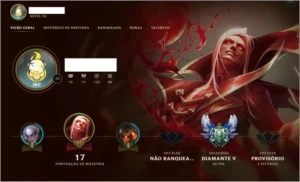 CONTA DIAMANTE 5, 20 CAMPEÕES 3 SKINS! - League of Legends LOL