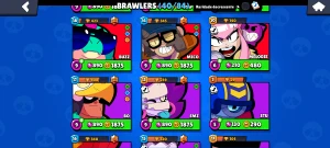 Conta brawl stars ótima para começar desbloqueando kanji.