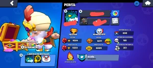 Conta brawl stars ótima para começar desbloqueando kanji.