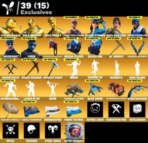 >>Conta Fortnite | 129 Skins | STW Fundador |Warpaint| Entre