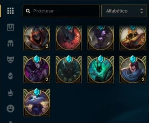Conta de lol com 164 skin diamante - League of Legends