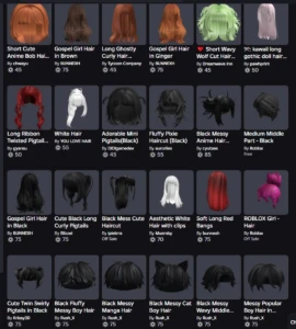Conta roblox com muitos acessorios e skins