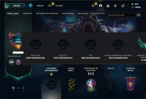 Conta Unranked com TODOS os champs  e 379 Skin + 4 Prestigio - League of Legends LOL