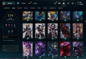 Conta Unranked com TODOS os champs  e 379 Skin + 4 Prestigio - League of Legends LOL