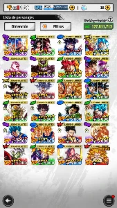 Conta Dragon Ball Legends - Goku UI e Vegeta Blue Evo 14* - Outros