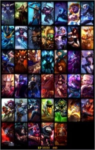 CONTA PLATINA  S6 E S7 COM BORDA - League of Legends LOL