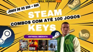 Steam Keys Aleatórias - Jogos de 200 até R$500 | Melhor Preç