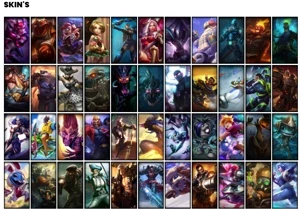 Conta prata 3 com 150 Champs e 137 Skins + 3 Miticas - League of Legends LOL
