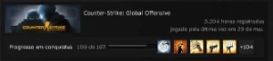 Conta Cs Go 20 Gc E 9 Faceit - Para Ser Main Account - Counter Strike