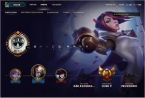 Conta Lol Ouro V 70+ Champs E 30 + Skins - League of Legends