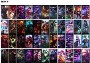 Conta bronze 1 com TODOS os champs e 147 Skins - League of Legends LOL