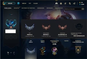 Conta bronze 1 com TODOS os champs e 147 Skins - League of Legends LOL