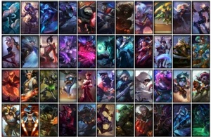 Conta bronze 1 com TODOS os champs e 147 Skins - League of Legends LOL