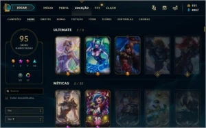 Conta league of legends platina IV LOL