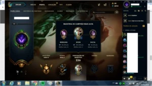 Conta ouro 4 com Riven campeonato - League of Legends LOL