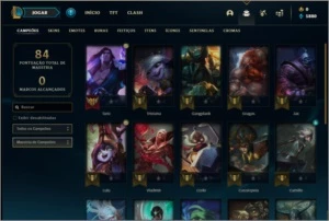 Conta ouro 4 com 4 skins e 23 champs - League of Legends LOL