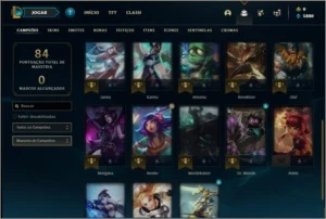 Conta ouro 4 com 4 skins e 23 champs - League of Legends LOL