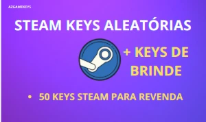 50 Chaves Aleatórias Steam - Keys Steam Random para revenda