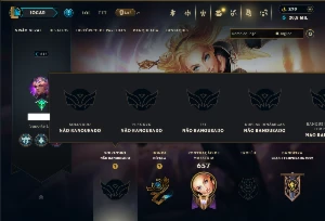 Unranked com TODOS os Champs e 220 Skins +5 Prestigios