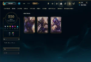 Unranked com TODOS os Champs e 220 Skins +5 Prestigios - League of Legends LOL
