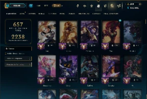 Unranked com TODOS os Champs e 220 Skins +5 Prestigios - League of Legends LOL