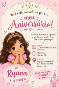 Convites Digitais Personalizados Sob Encomenda - Arte Digital Artes Canva