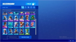 CONTA DO FORTNITE COM ARLEQUINA NINJA E OUTRAS SKINS