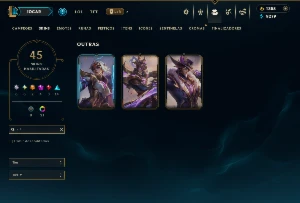 Platina 3 com 120 Champs e 45 Skins +3 Prestigios + 1355 RP - League of Legends LOL