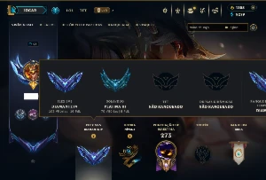 Platina 3 com 120 Champs e 45 Skins +3 Prestigios + 1355 RP