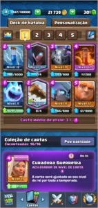 CONTA CLASH ROYALE NÍVEL 11