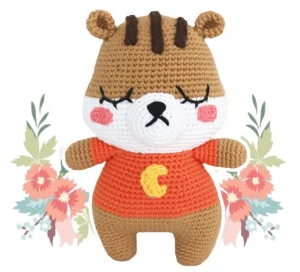 Receita Crochê em PDF - Esquilo Gordinho Amigurumi