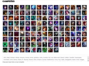 Conta prata 2 com 108 Skins e 130 Champs + 1,2kk de Azir - League of Legends LOL