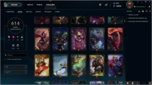 CONTA LEAGUES OF LEGENDS 614 SKINS, FULL CHAMPION - League of Legends LOL