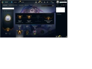 Conta Gold4  nas duas filas com 70% de winrate - League of Legends LOL