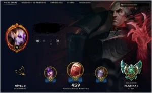 Conta League Of Legends Diamante V Season 8 LOL