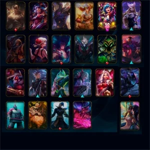 CONTA RIOT, LOL COM MUITAS SKINS E VALORANT PLAT 2 COM FACA! - League of Legends